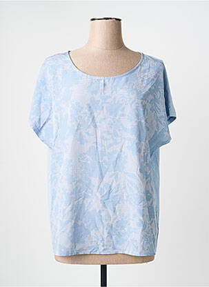 Tricou croială dreaptă mâneci scurte albastru S.OLIVER femme