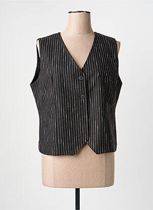 Vestă fără mâneci buzunare negru SIGNE NATURE femme