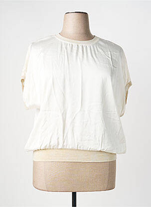 Bluză mâneci scurte mâneci scurte bej SIGNE NATURE femme