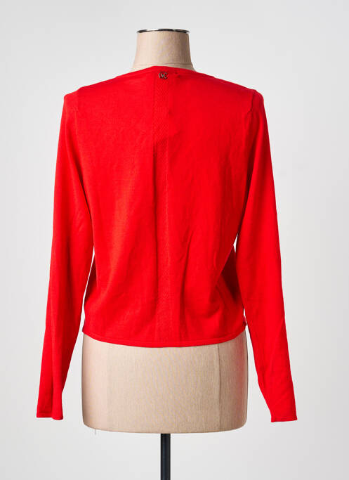 Vestă cu mâneci lungi strânsă pe partea de jos roșu CHATTAWAK femme
