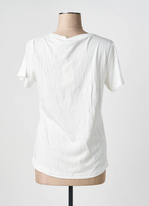 Tricou serigrafie mâneci scurte alb SIGNE NATURE femme