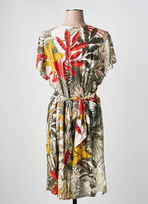 Rochie midi mâneci scurte mâneci scurte verde ONE STEP femme