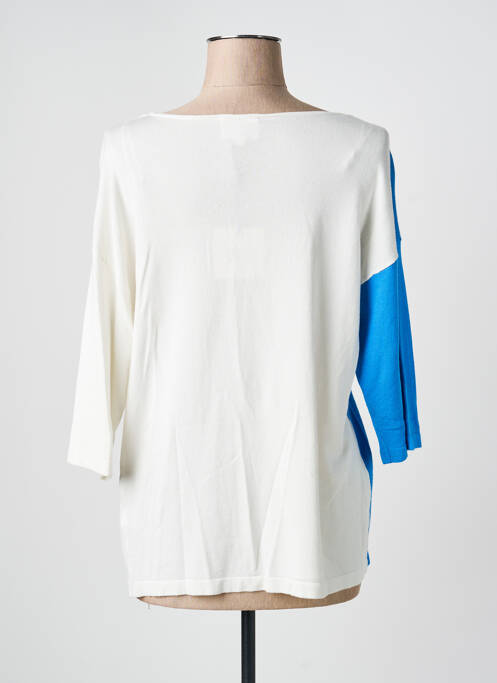 Pulover croială cambrată mâneci 3/4 bej MARINA V femme