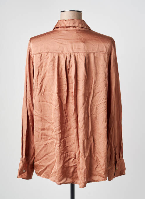 Cămașă croială dreaptă mâneci lungi portocaliu LAUREN VIDAL femme