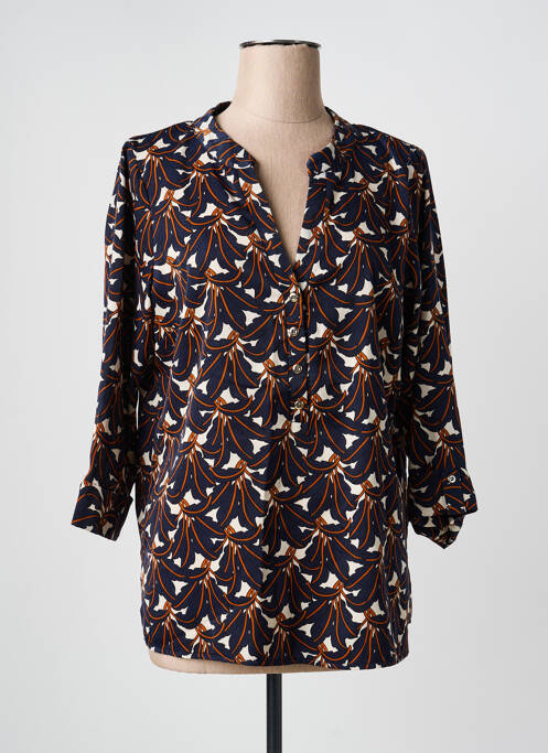 Cămașă imprimeu floral mâneci 3/4 albastru LA FEE MARABOUTEE femme