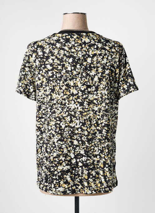 Tricou guler în v mâneci scurte negru GARCIA femme