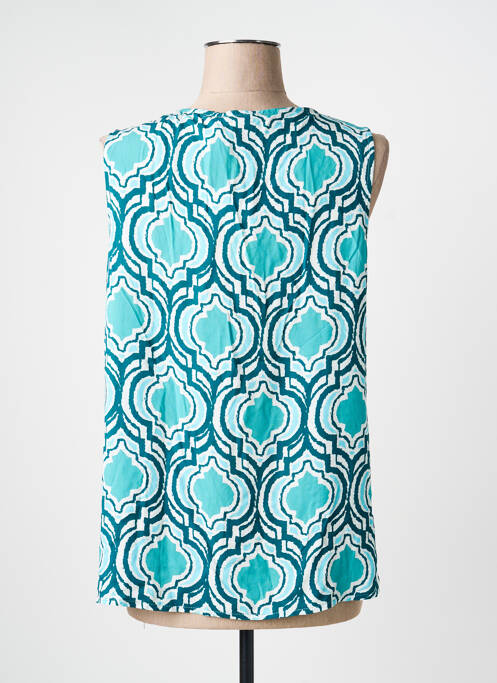 Top guler în v fără mâneci albastru LA FEE MARABOUTEE femme