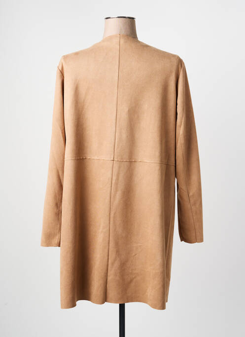 Palton lung croială cambrată fără glugă bej BETTY BARCLAY femme