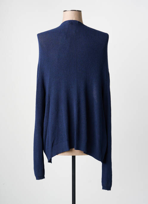 Vestă cu mâneci lungi strânsă pe partea de jos albastru SIGNE NATURE femme