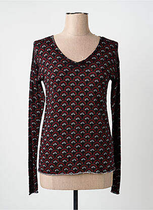 Top elasticitate mâneci lungi negru SOON femeie