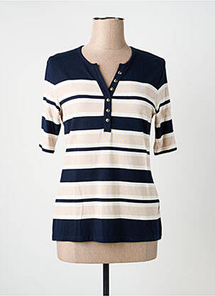 Tricou guler în v mâneci scurte albastru BETTY BARCLAY femme