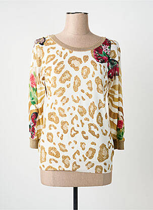 Top elasticitate mâneci lungi bej JEI'S BY LETIZIA DENARO femme