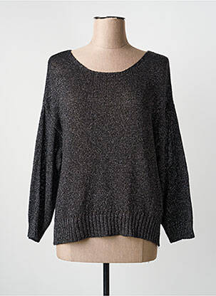 Pulover elasticitate mâneci lungi negru NATACHA femeie
