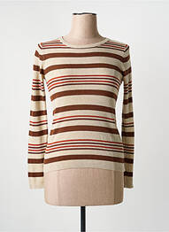 Top elasticitate mâneci lungi bej NICE THINGS femme