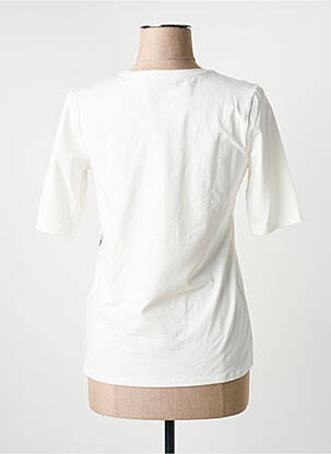 Tricou serigrafie cu strasuri mâneci scurte alb BETTY BARCLAY femeie