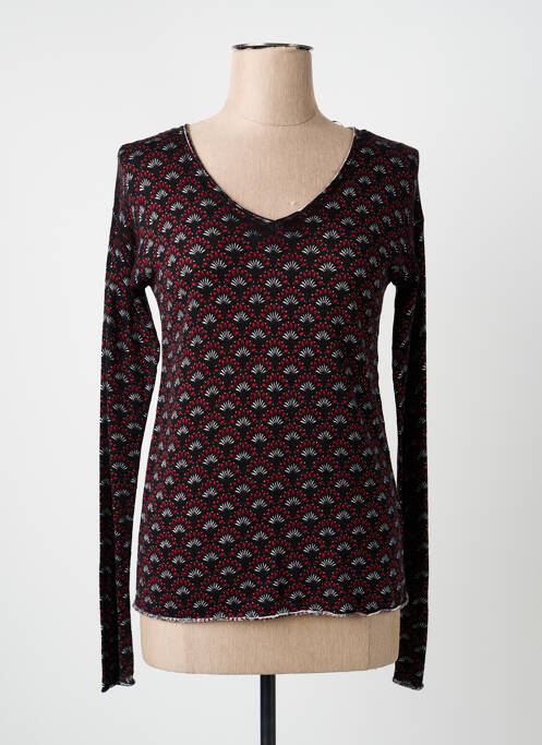 Top imprimeu fantezie mâneci lungi negru SOON femme