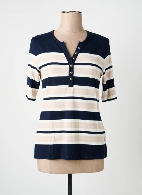 Tricou guler în v mâneci scurte albastru BETTY BARCLAY femme