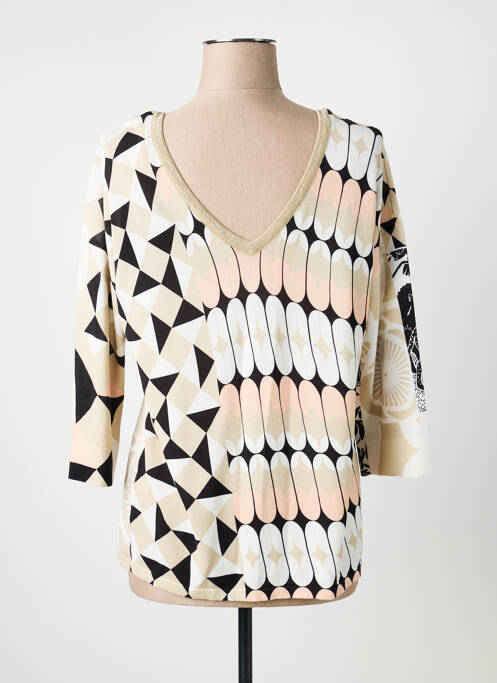 Top imprimeu fantezie mâneci lungi bej JEI'S BY LETIZIA DENARO femme