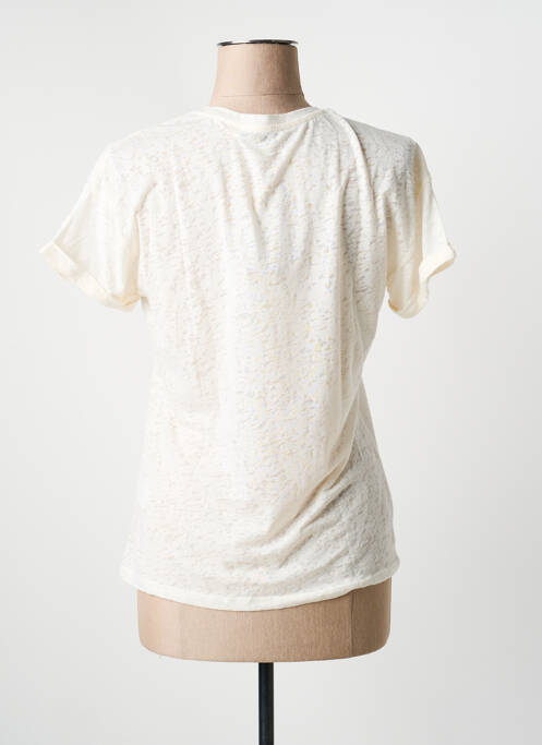 Tricou imprimeu fantezie mâneci scurte bej GARCIA femme
