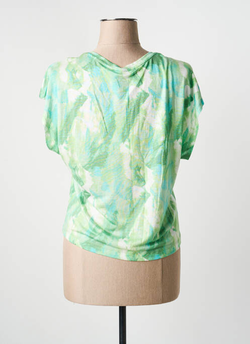 Tricou imprimeu fantezie mâneci scurte verde SURKANA femme