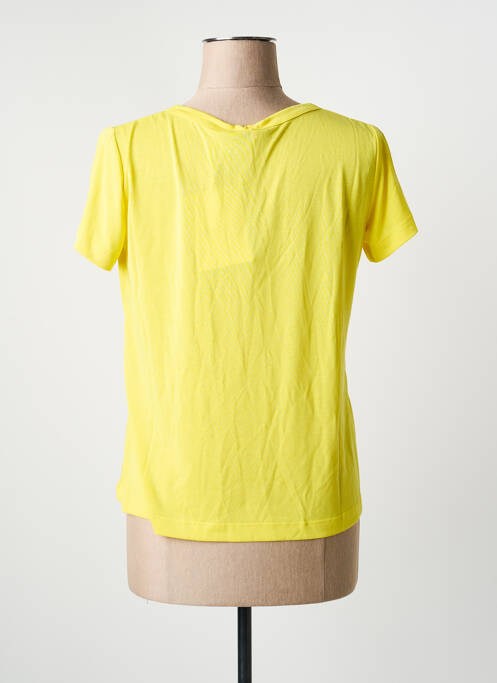 Tricou guler în v mâneci scurte galben CHATTAWAK femme