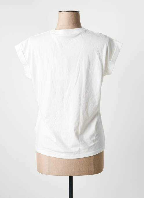 Tricou imprimeu fantezie mâneci scurte alb MKT STUDIO femme