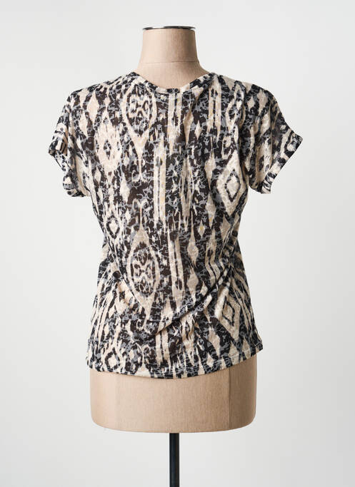 Tricou imprimeu fantezie mâneci scurte negru GARCIA femme