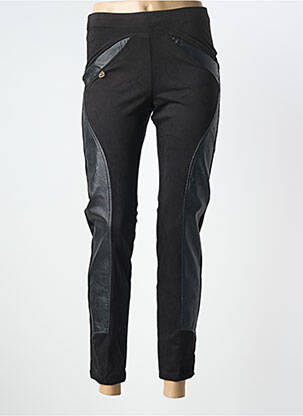 Pantalon slim talie elastică mărime normală negru ELISA CAVALETTI femme