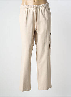 Pantalon drept elasticitate mărime normală bej TRICOT CHIC femme