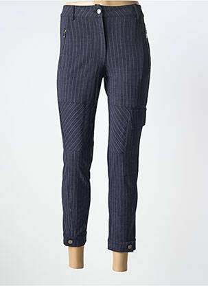 Pantalon 7/8 elasticitate mărime normală albastru TRICOT CHIC femeie