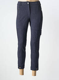 Pantalon 7/8 elasticitate mărime normală albastru TRICOT CHIC femme