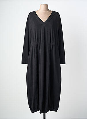 Rochie lungă mâneci lungi mâneci lungi negru GRIZAS femeie