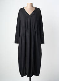 Rochie lungă mâneci lungi mâneci lungi negru GRIZAS femme