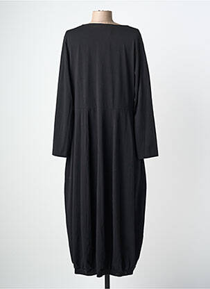 Rochie lungă mâneci lungi mâneci lungi negru GRIZAS femeie