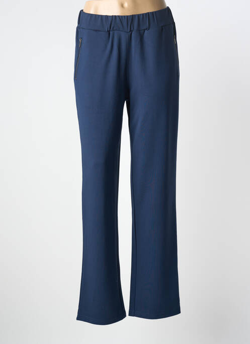 Pantalon drept elasticitate mărime normală albastru SIGNATURE femme