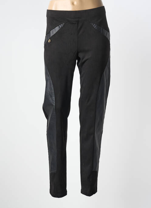 Pantalon slim talie elastică mărime normală negru ELISA CAVALETTI femme