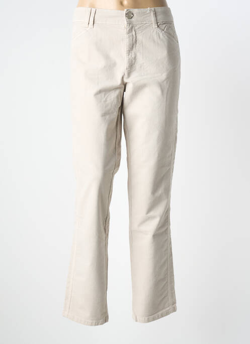 Pantalon drept elasticitate mărime normală bej ELISA CAVALETTI femme
