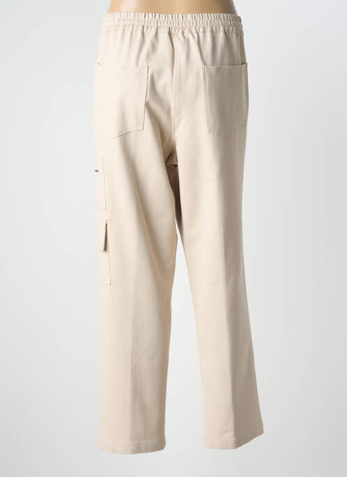 Pantalon drept elasticitate mărime normală bej TRICOT CHIC femme