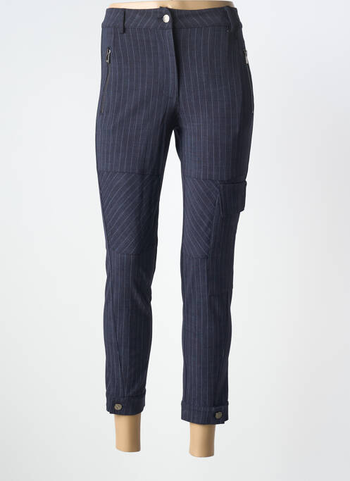Pantalon 7/8 elasticitate mărime normală albastru TRICOT CHIC femme