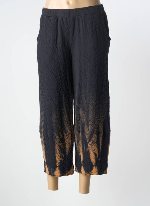 Pantalon trei sferturi croială dreaptă mărime normală negru GRIZAS femme