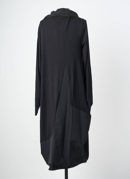 Rochie midi mâneci lungi mâneci lungi negru OZAI N KU femme
