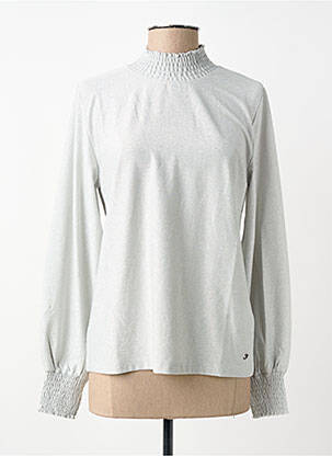 Top elasticitate mâneci lungi argintiu ZHRILL femme