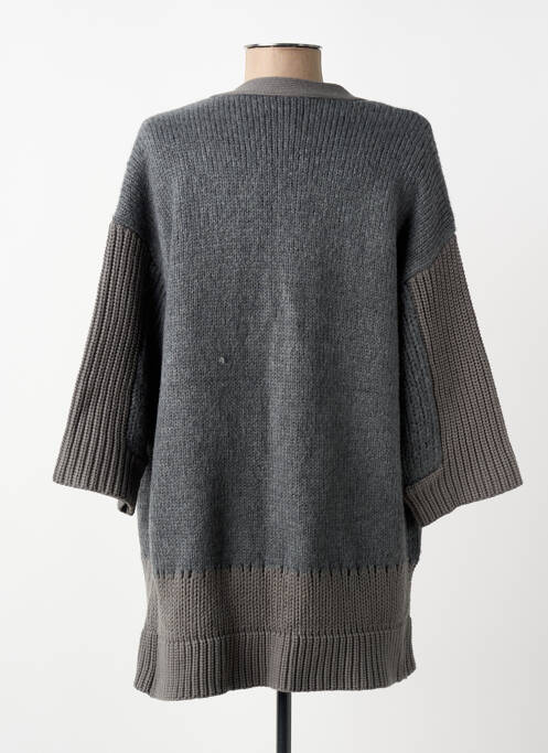 Vestă cu mâneci lungi mâneci 3/4 gri NÜ femme