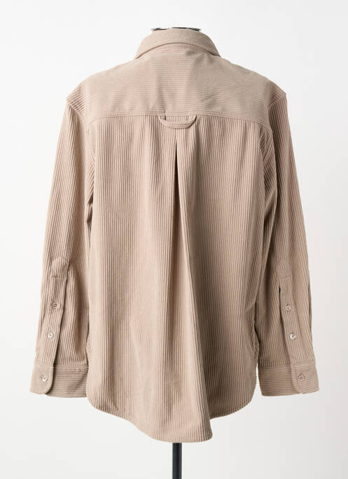 Cămașă croială dreaptă mâneci lungi maro ZHRILL femme