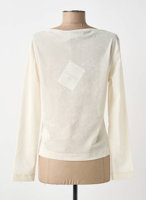 Top croială cambrată mâneci lungi bej ELISA CAVALETTI femme