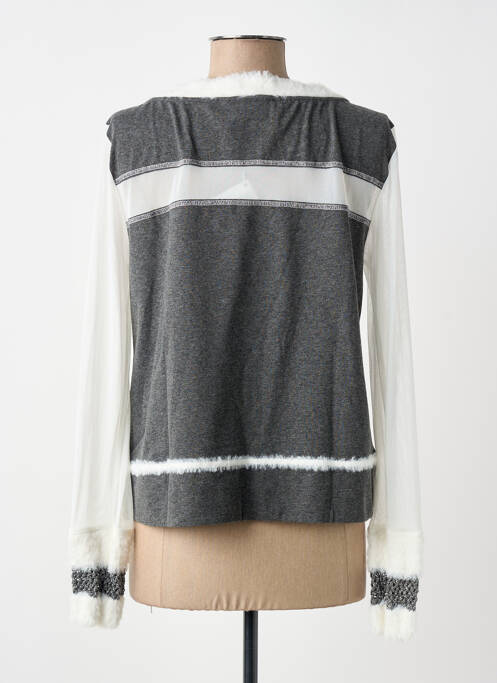 Top elasticitate mâneci lungi alb ELISA CAVALETTI femme