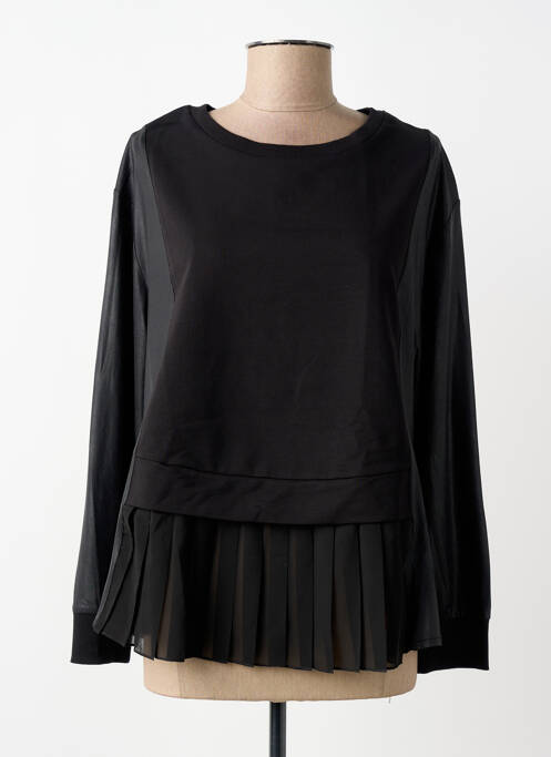 Top elasticitate mâneci lungi negru TUZZI femme