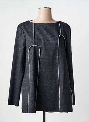 Top imprimeu fantezie mâneci lungi negru OZAI N KU femme