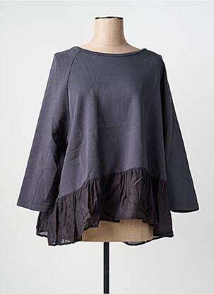 Hanorac mâneci lungi mâneci lungi gri GRIZAS femme