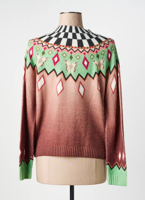 Vestă cu mâneci lungi închidere cu nasturi pe față maro JEI'S BY LETIZIA DENARO femme